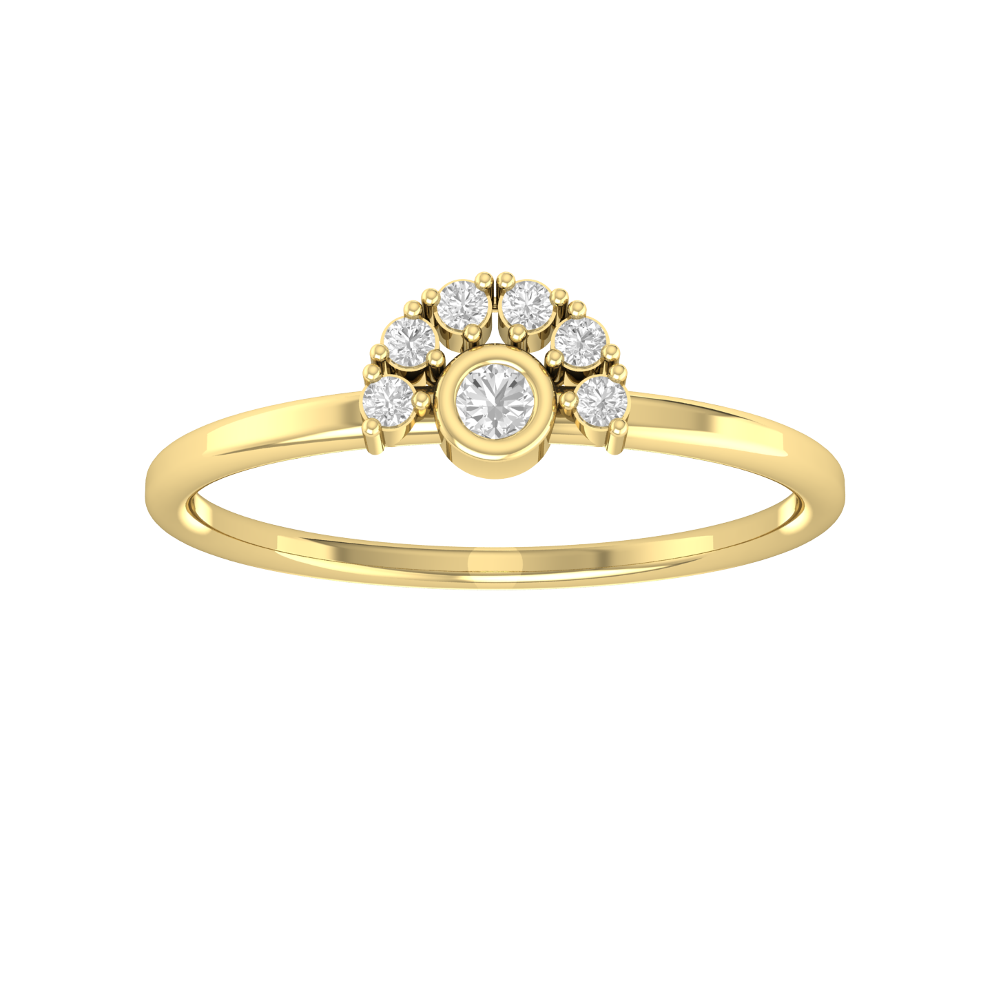 Timeless Glimmer Yellow Gold Diamond Ring  [yg]