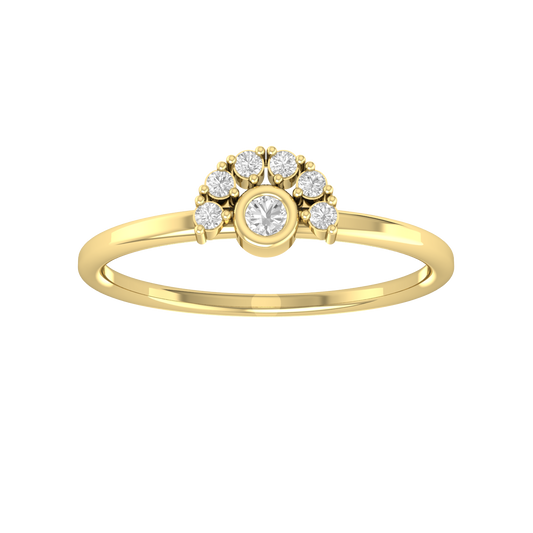 Timeless Glimmer Yellow Gold Diamond Ring  [yg]