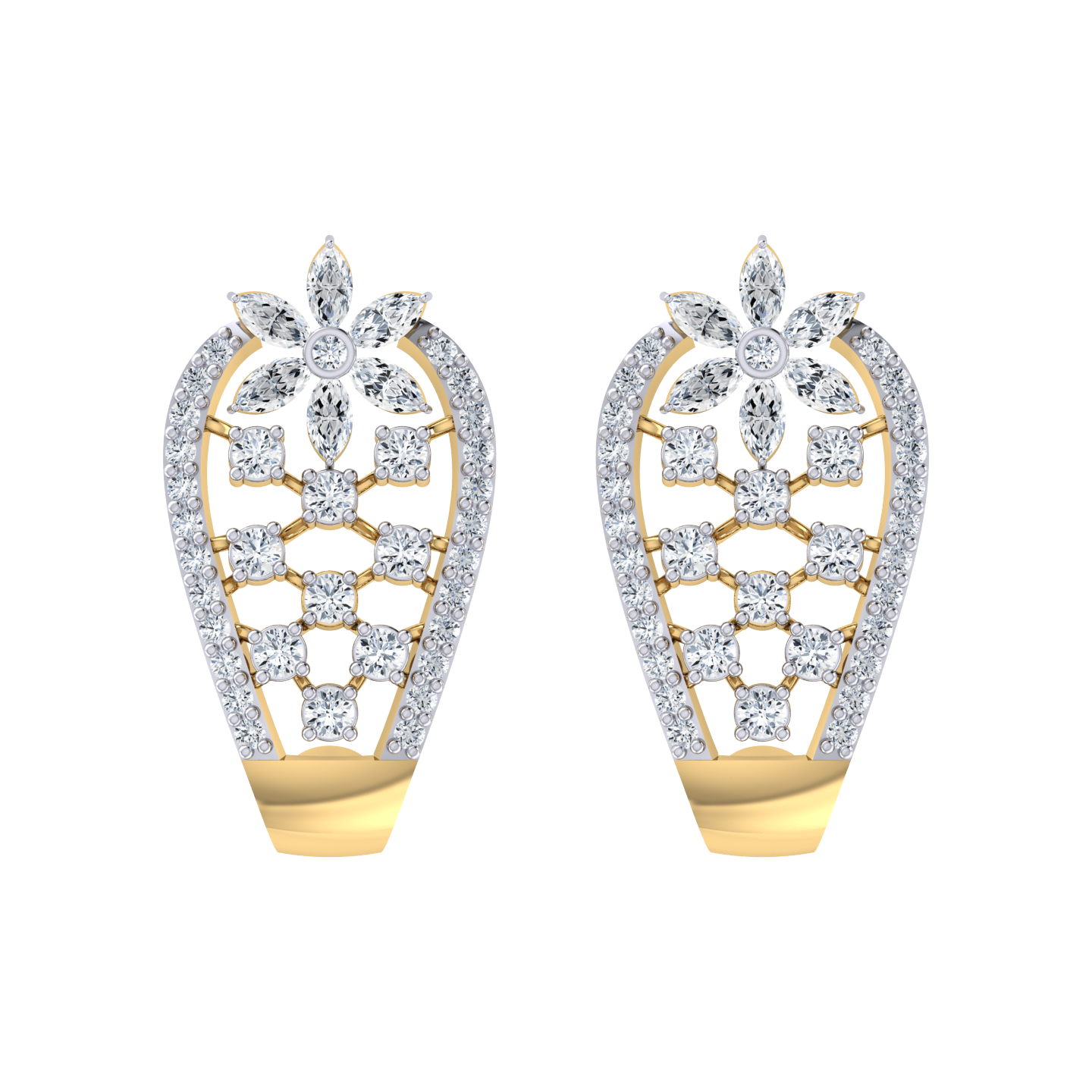 Made in Heaven Yellow Gold Diamond Earrings [yg]