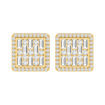 Scarlet Majesty Yellow Gold Diamond Earrings [yg]