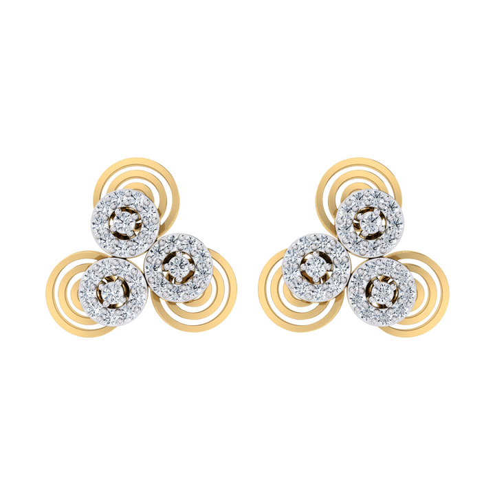 Crystal Ball Diamond Earrings