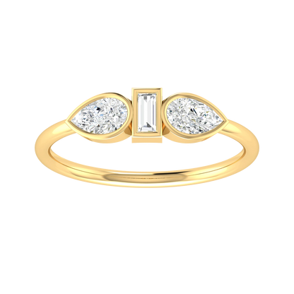 Glittering Gemfire Yellow Gold Diamond Ring [yg]