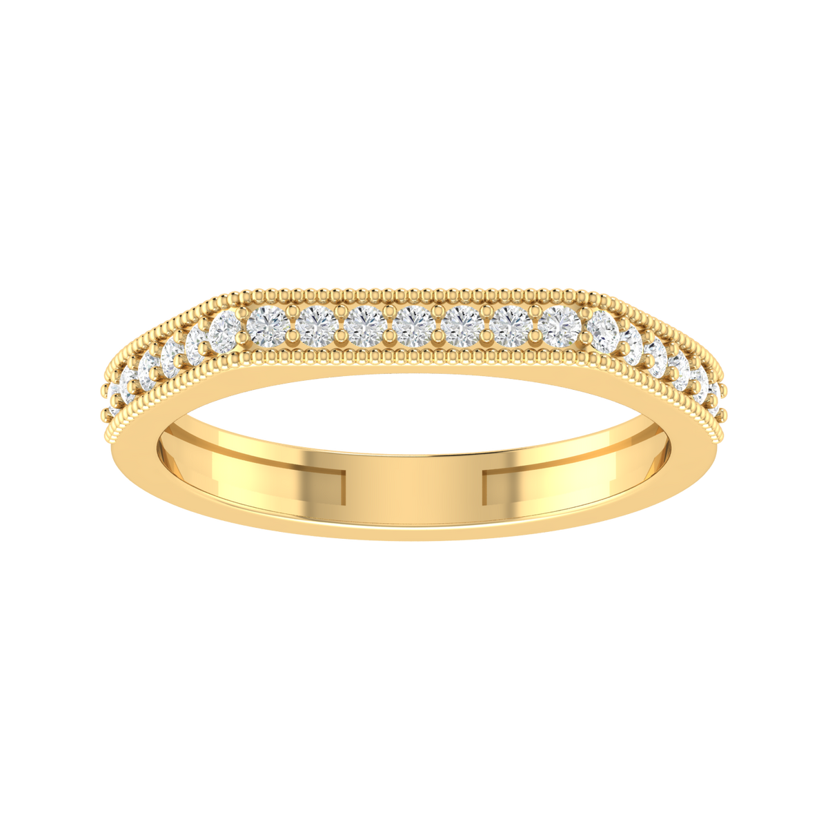 Yellow Gold Lab Grown Diamond Ring - Dazzle Domain [yg]