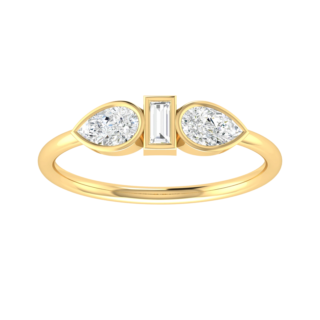 Yellow Gold Lab Grown Diamond - Glittering Gemfire