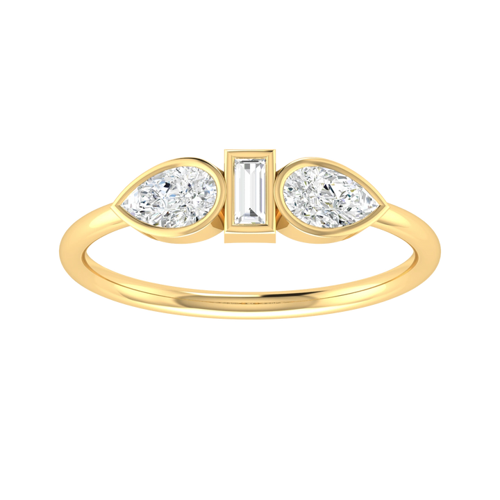 Yellow Gold Lab Grown Diamond - Glittering Gemfire