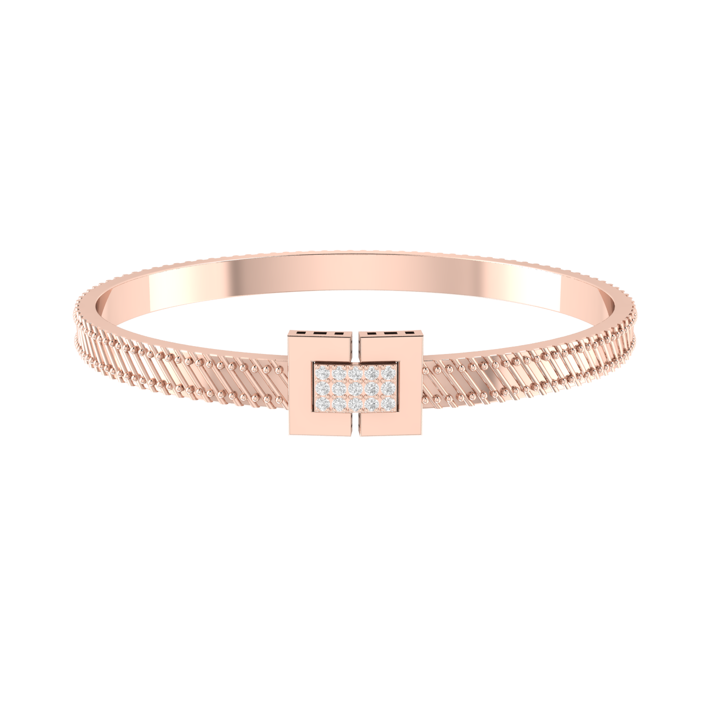 Starlight Symphony Lab-Grown Rose Gold Diamond Bracelet [rg]