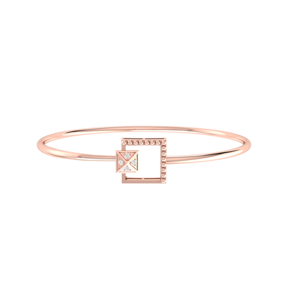 Radiance Elegance Rose Gold Lab Grown Diamond Bracelet [rg]