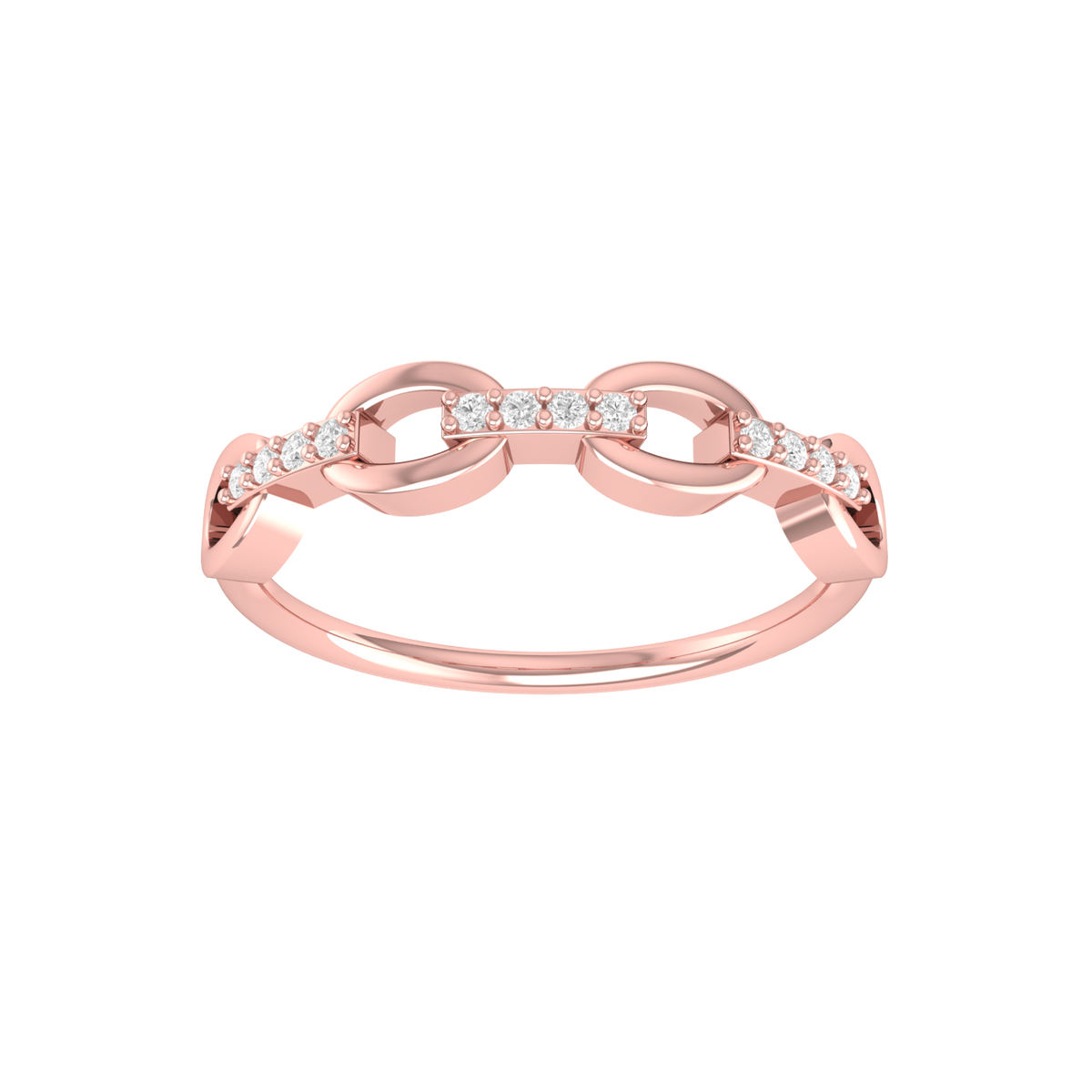 Radiant Regalia Rose Gold Diamond Ring [rg]