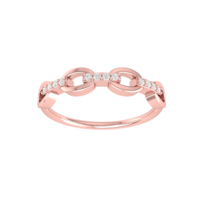 Radiant Regalia Rose Gold Diamond Ring [rg]