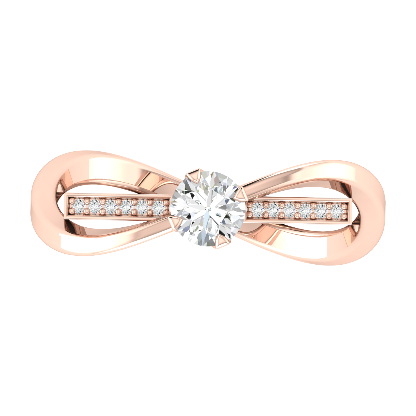 Rose Gold Lab Grown Diamond - Floral Spark[rg]