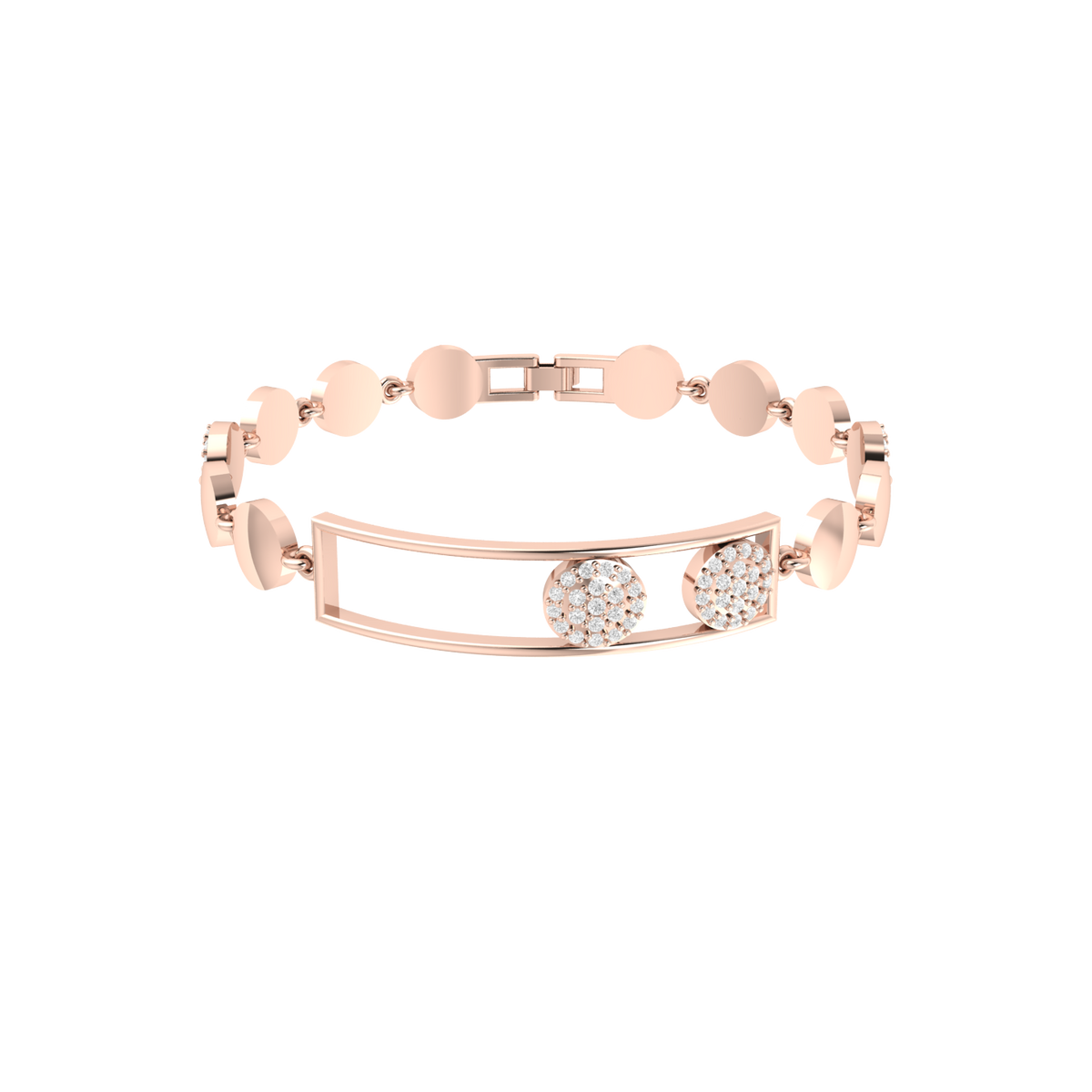 Opulent Orbit Rose Gold Diamond Bracelet [rg]