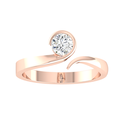 Rose Gold Lab Grown Diamond - Lustrous Round [rg]