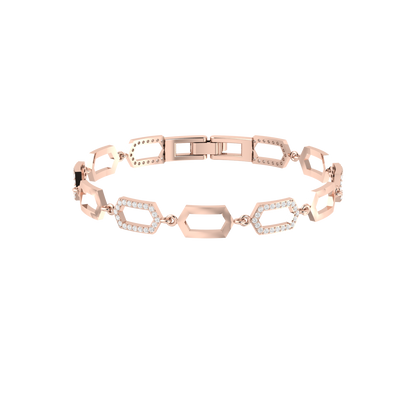 Luminous Aspirations Rose Gold Diamond Bracelet [rg]