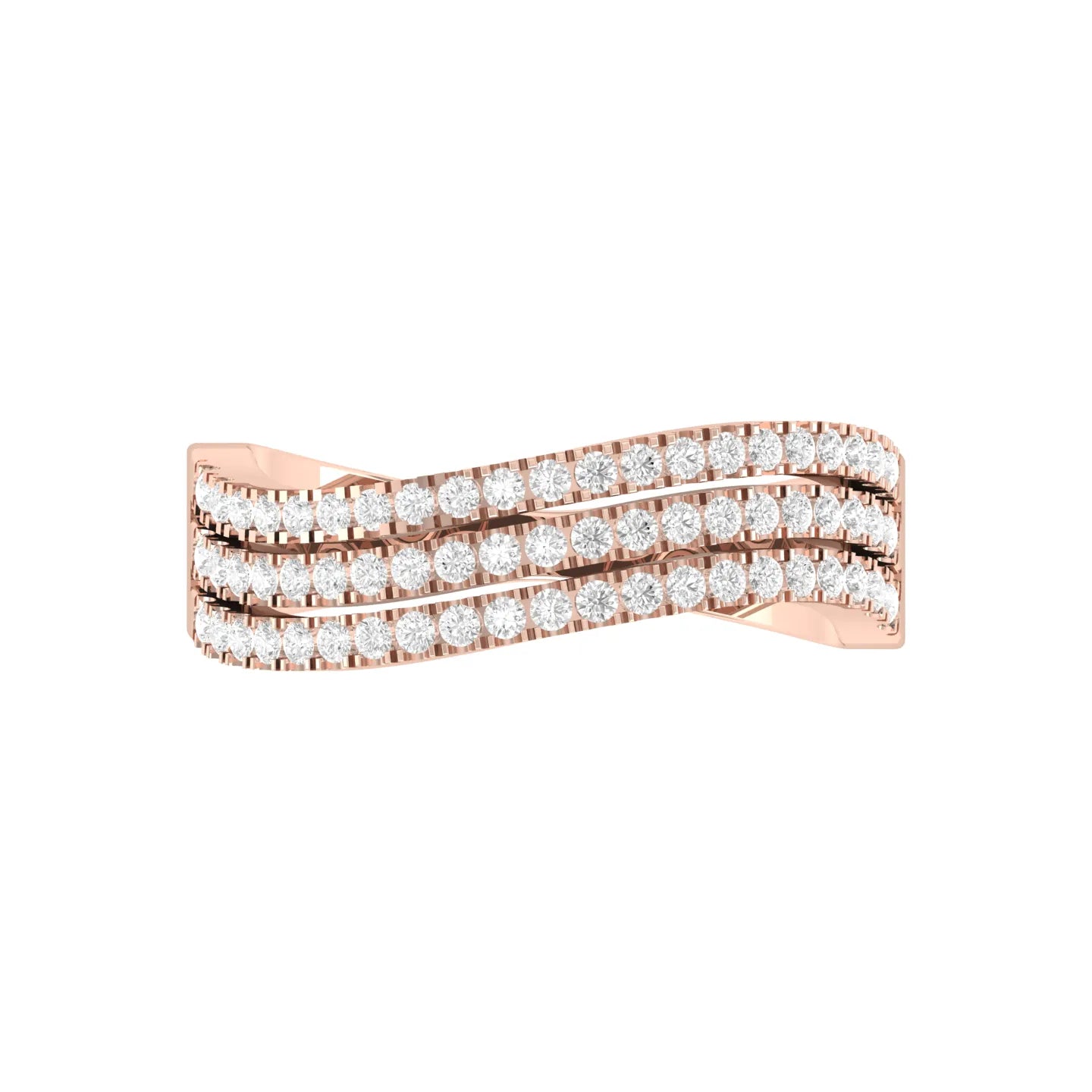 Rose Gold Lab Grown Diamond - Radiant Rows [rg]