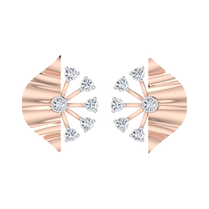 Dazzle Dreams Rose Gold Diamond Earrings [rg]
