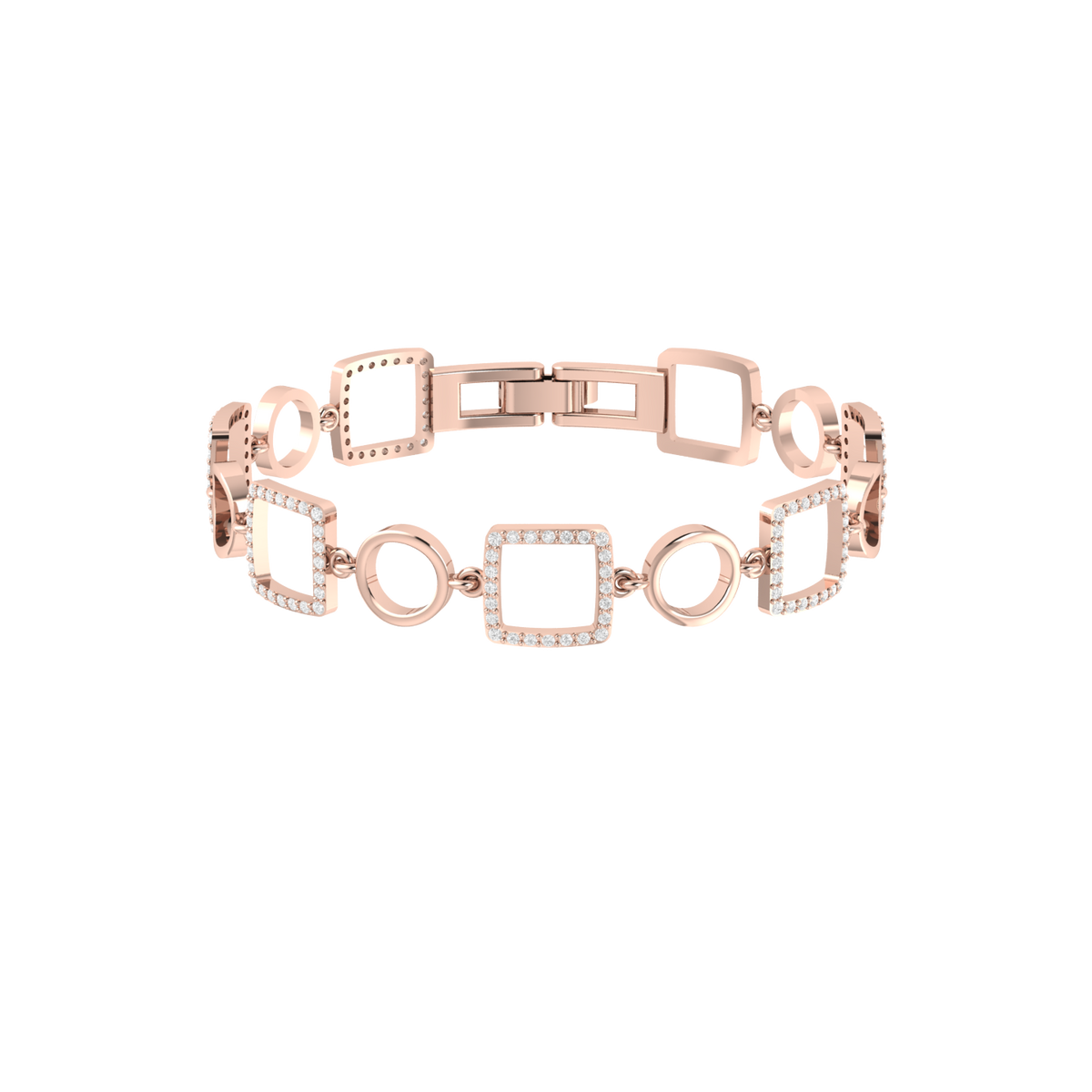 Opaline Glow Rose Gold Diamond Bracelet [rg]