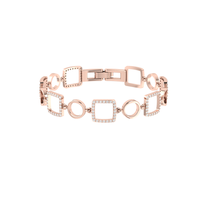 Opaline Glow Rose Gold Diamond Bracelet [rg]