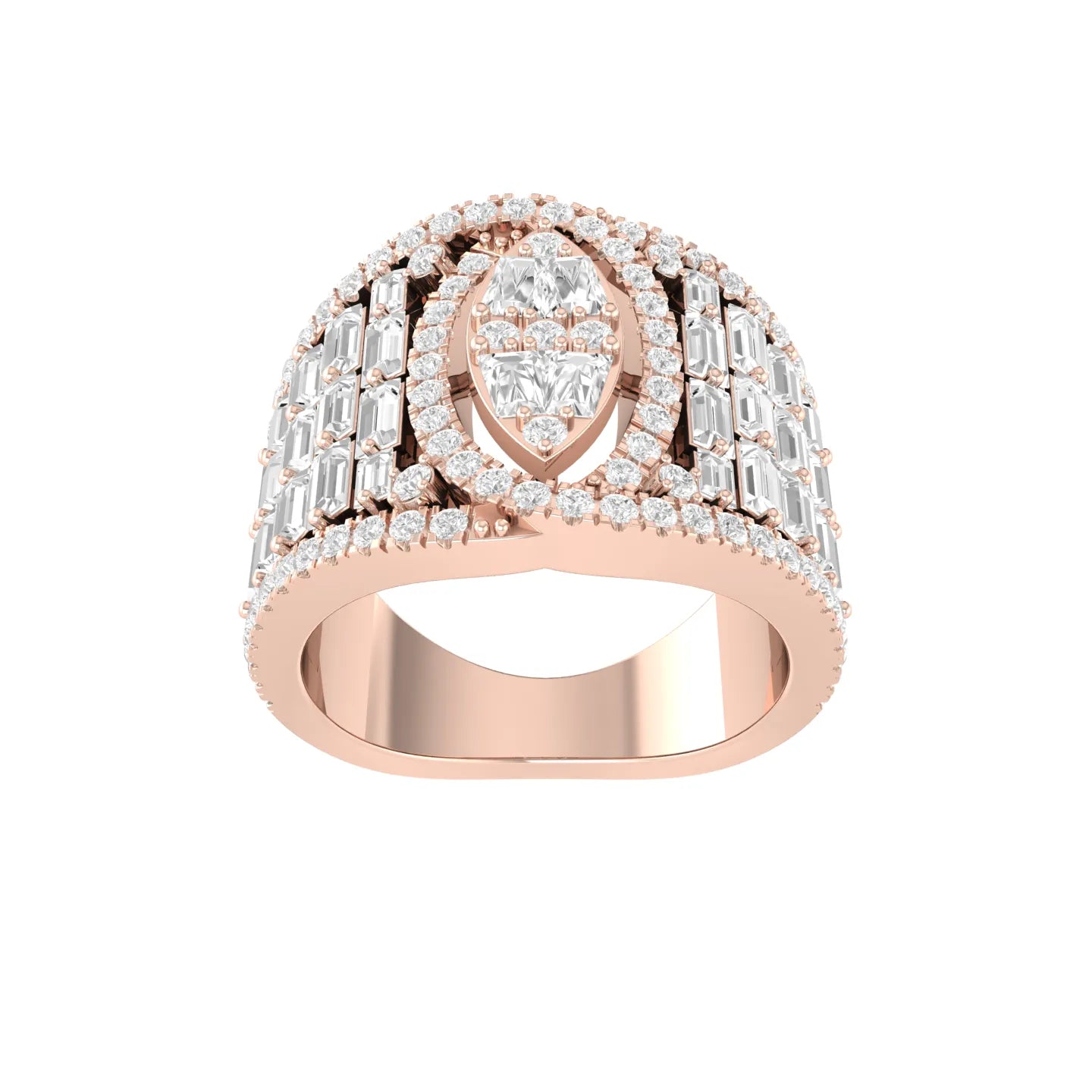 Celestial Drop Rose Gold Diamond Ring [rg]