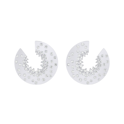 Celestial Shine White Gold Diamond Earrings [wg]