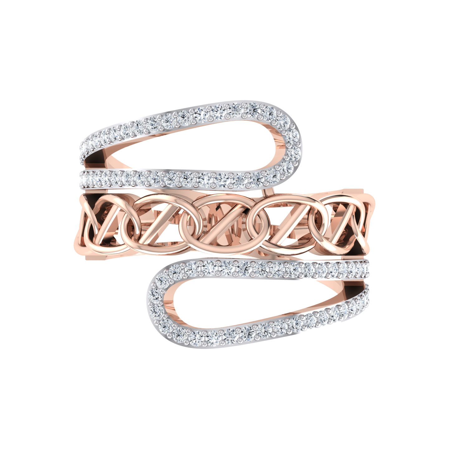 Glamorous Gem Rose Gold Diamond Ring [rg]