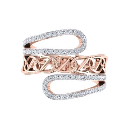 Glamorous Gem Rose Gold Diamond Ring [rg]