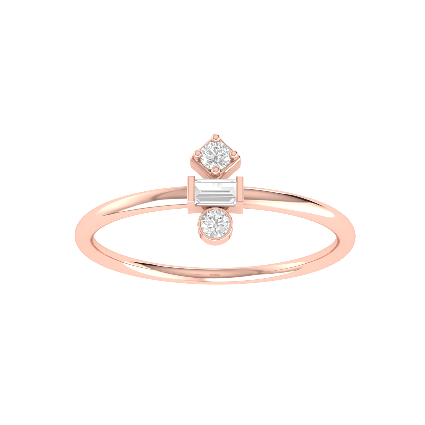 Ring Rendezvous Rose Gold Diamond Ring [rg]