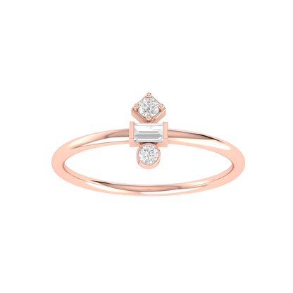 Ring Rendezvous Rose Gold Diamond Ring [rg]