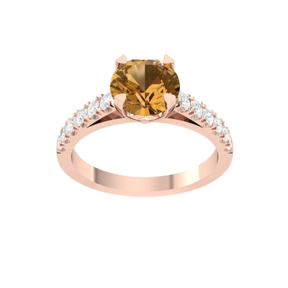 Rose Gold Lab Grown Diamond - Golden Flame [rg]