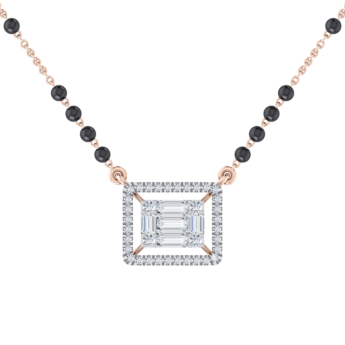 Pure Radiance Rose Gold Diamond Mangalsutra [rg]