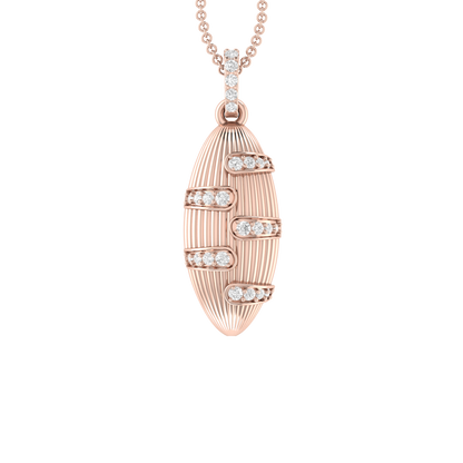 Graceful Glamour Rose Gold Diamond Pendant [rg]