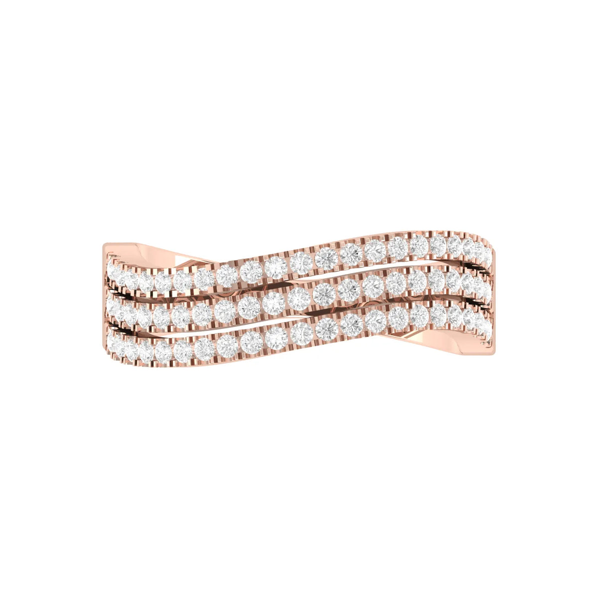 Rose Gold Lab Grown Diamond - Radiant Rows [rg]