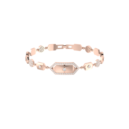 Regency Twinkle Rose Gold Lab Grown Diamond Bracelet [rg]