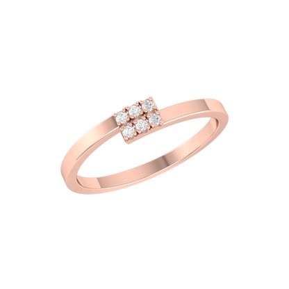 Band Bonanza Rose Gold Lab Grown Diamond Ring [rg]