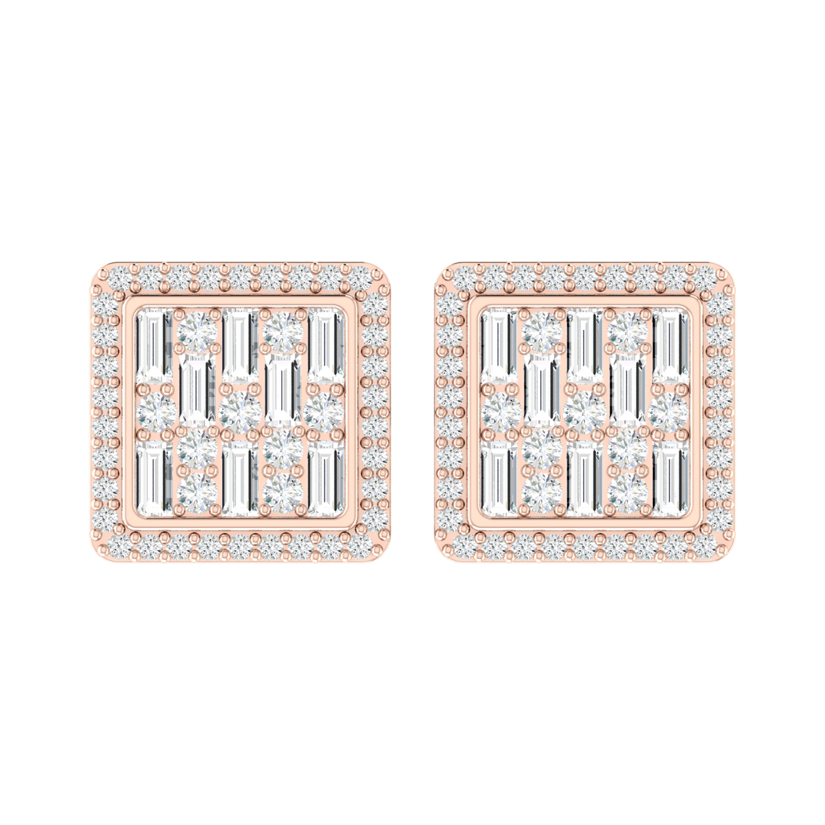  Rose Gold Diamond EarringsScarlet Majesty [rg]