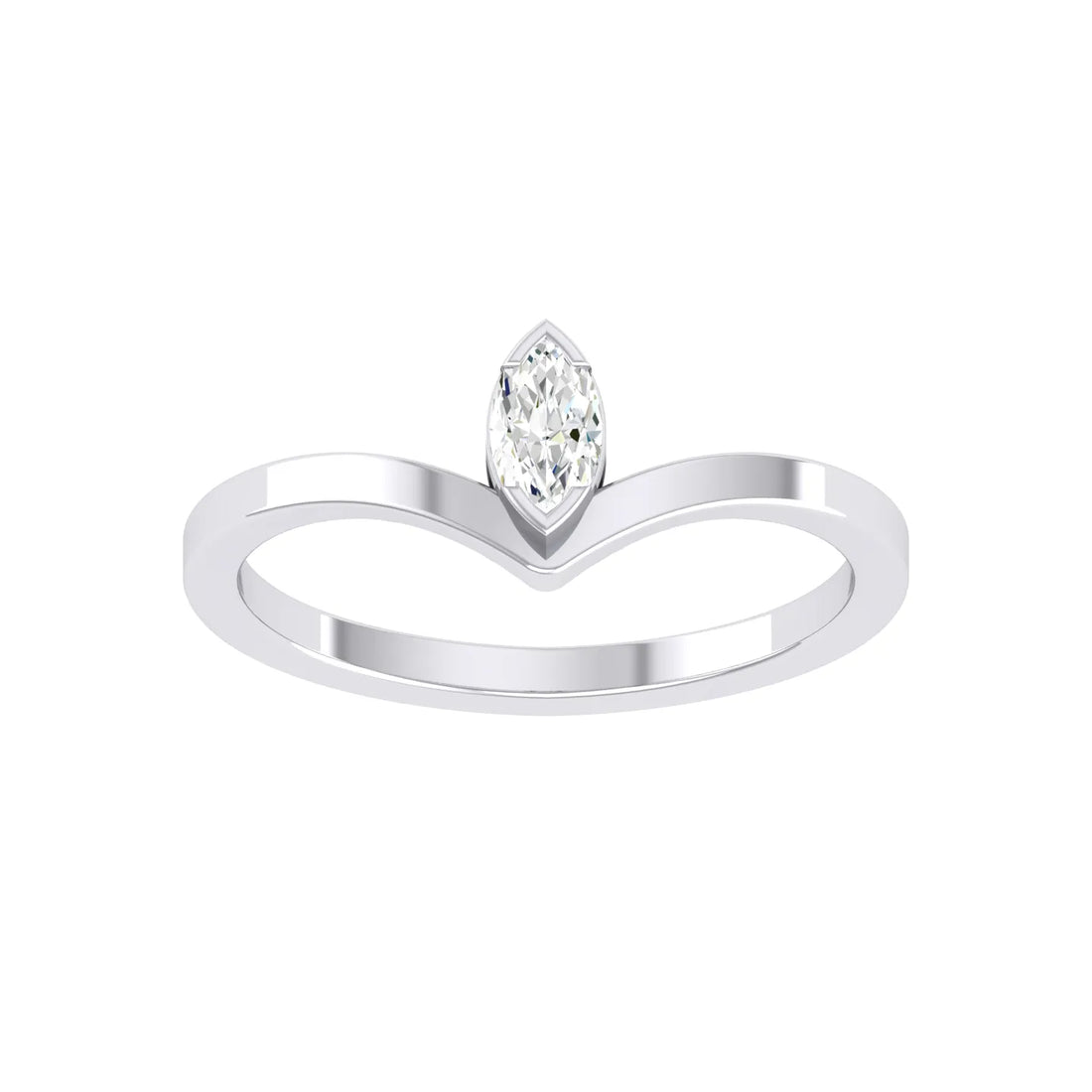 White Gold Lab Grown Diamond - Scarlet Embrace
