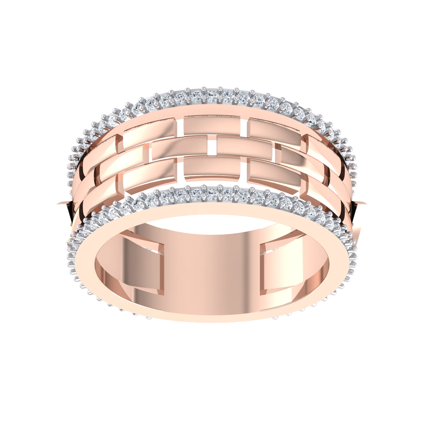 Rose Gold Lab Grown Diamond - Exquisite Band [rg]