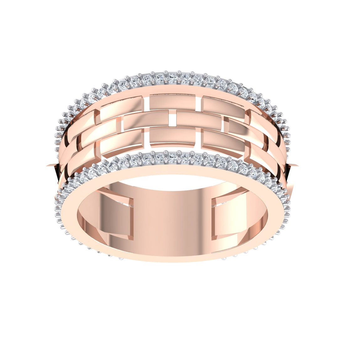 Rose Gold Lab Grown Diamond - Exquisite Band [rg]