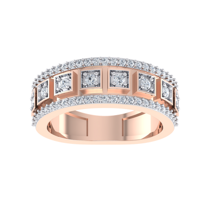 Serenity Sparkle Rose Gold Diamond Ring [rg]