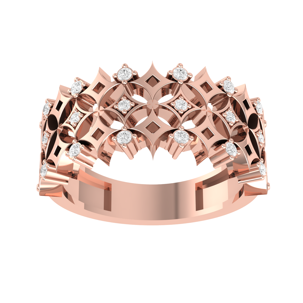 Made to Shine  Rose Gold Customised Diamond Ring [rg]