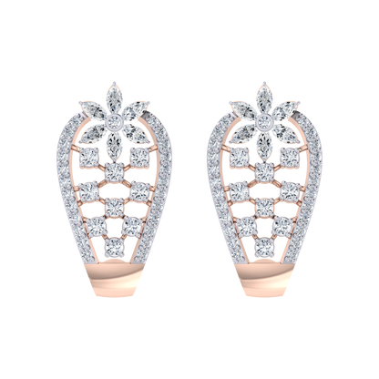 Made in Heaven Rose Gold Diamond Earrings [rg]