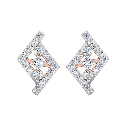 Radiant Reverie Rose Gold Diamond Earrings [rg]
