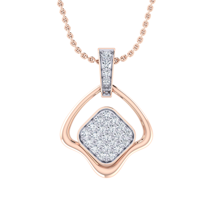 Simple Splendor Rose Gold Diamond Pendant [rg]