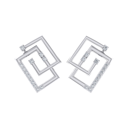Radiance Drops White Gold Diamond Earrings [wg]