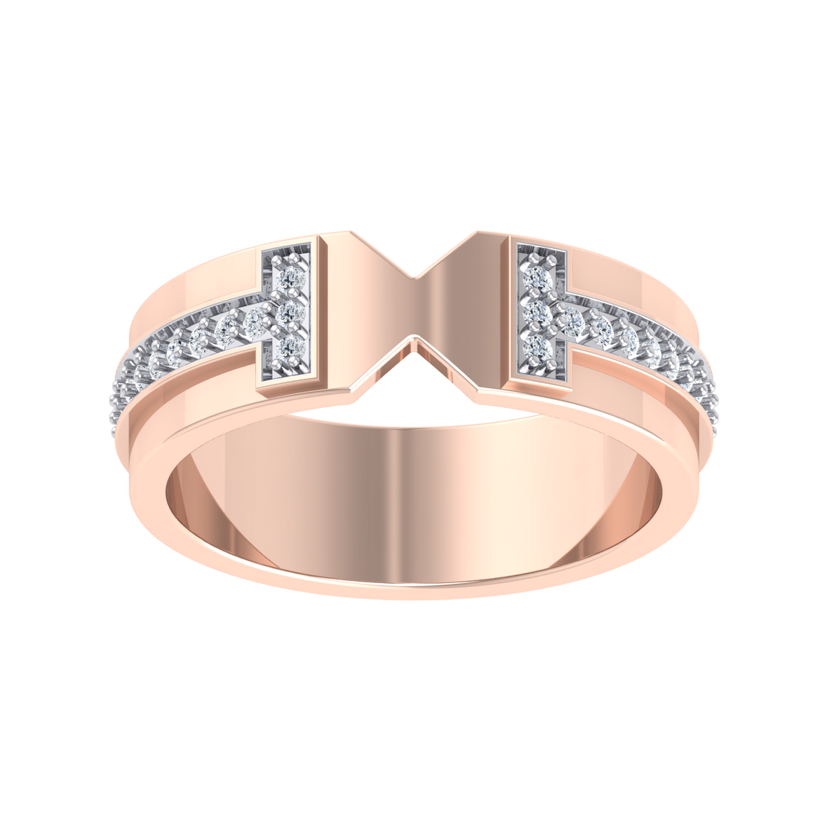 Rose Gold Lab Grown Diamond Ring - Celestial Beam [rg]