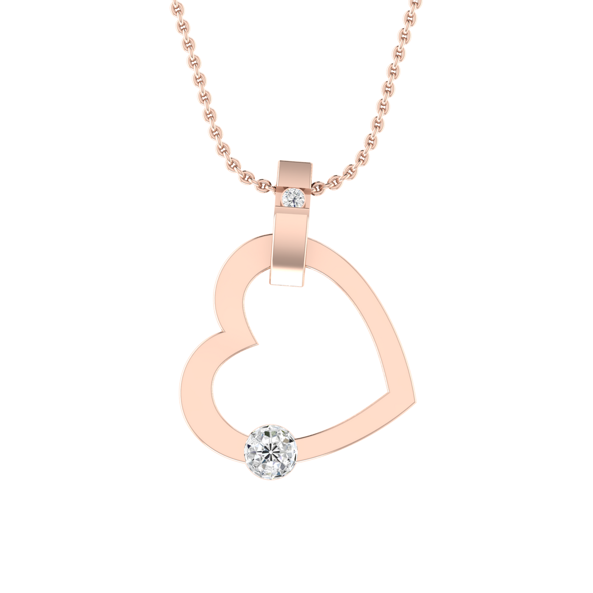 Infinite Passion Rose Gold Diamond Pendant [rg]