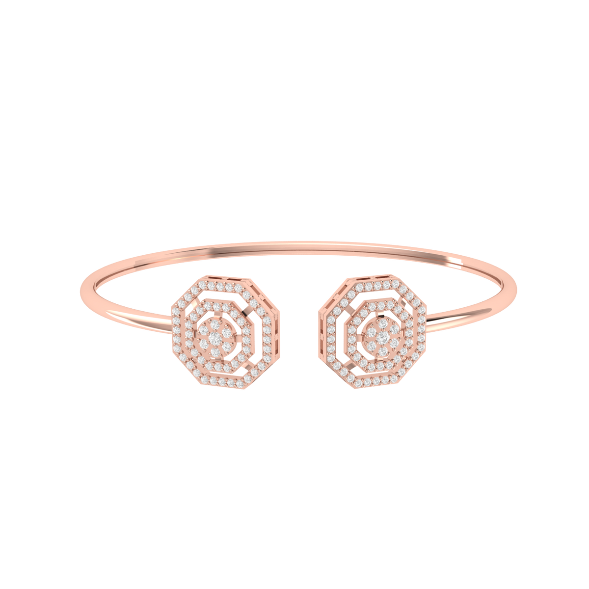 Majestic Gleam Rose Gold Diamond Bracelet [rg]