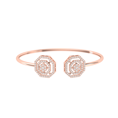 Majestic Gleam Rose Gold Diamond Bracelet [rg]