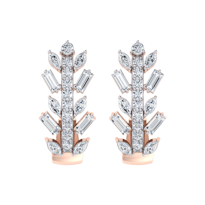 Precious Piece Rose Gold Diamond Earrings [rg]