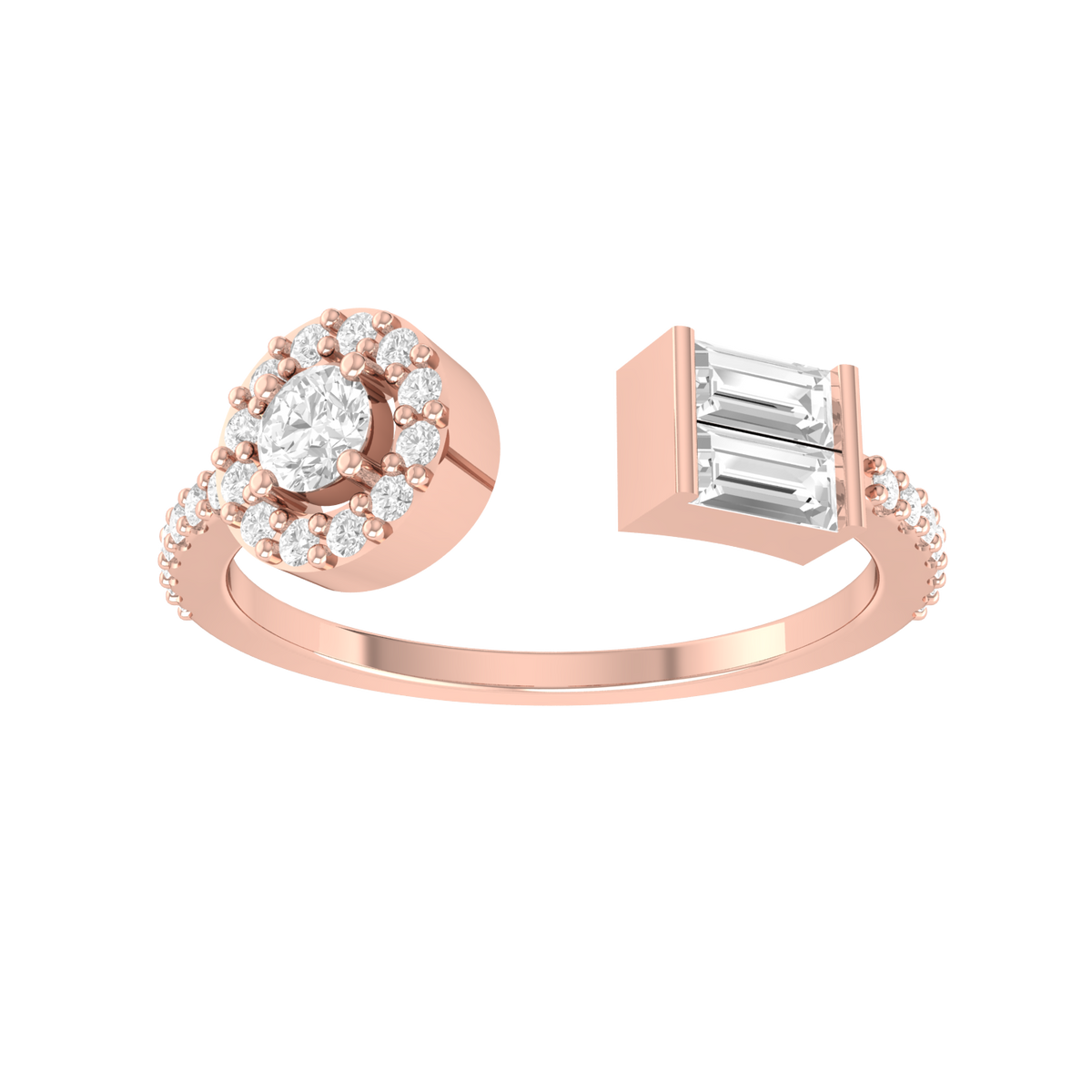 Trinket Trove Lab Grown  Rose Gold Diamond Charm [rg]