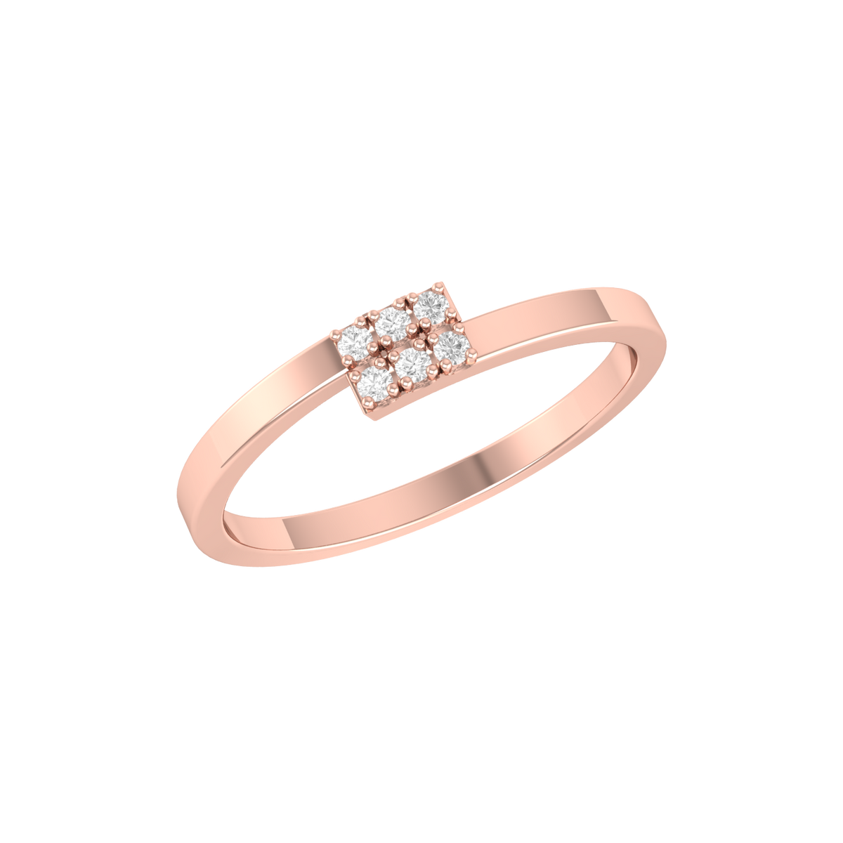 Band Bonanza Rose Gold Lab Grown Diamond Ring [rg]